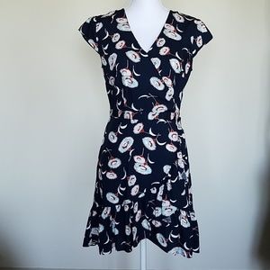 Flutter J. Crew navy, floral dress